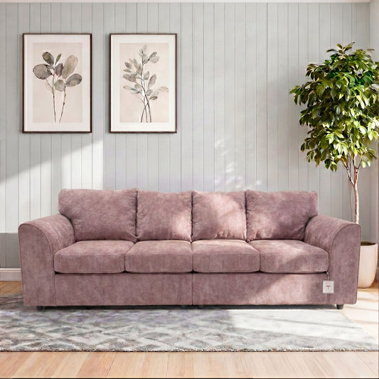 Alaska Fabric 4 Seater Full Back Sofa