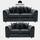 Crushed Velvet Scatter Back Sofa Set