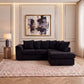 Jumbo Cord Fabric L Shape Scatter Back Sofa