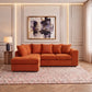 Jumbo Cord Fabric L Shape Scatter Back Sofa