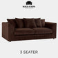 Luxury Jumbo Cord Fabric Scatter Back Sofa Set