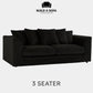 Luxury Jumbo Cord Fabric Scatter Back Sofa Set