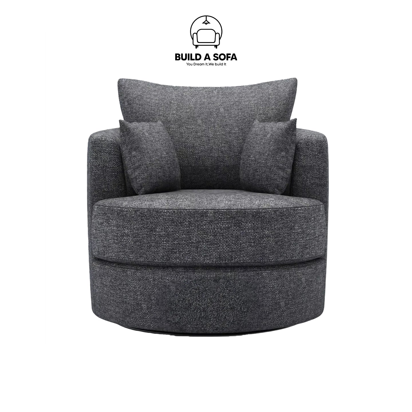 Lisbon Fabric Swivel Chair – Comfort