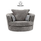 Verona Grey Swivel Chair – Classic Design