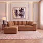Jumbo Cord Fabric L Shape Scatter Back Sofa