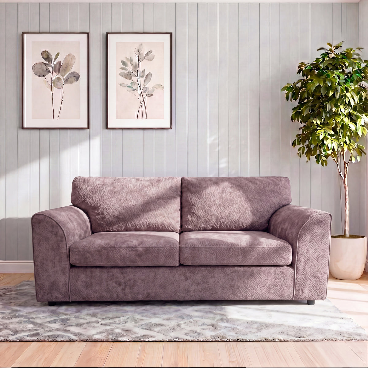 Alaska Fabric Full Back Sofa Set