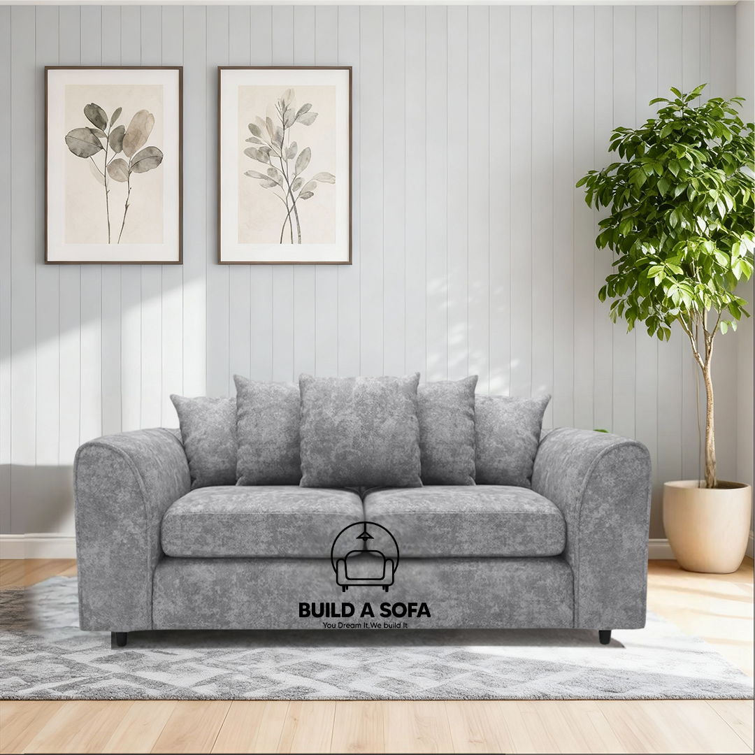 Alaska Fabric Scatter Back Sofa Set