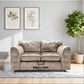 Crushed Velvet Full Back Sofa Set