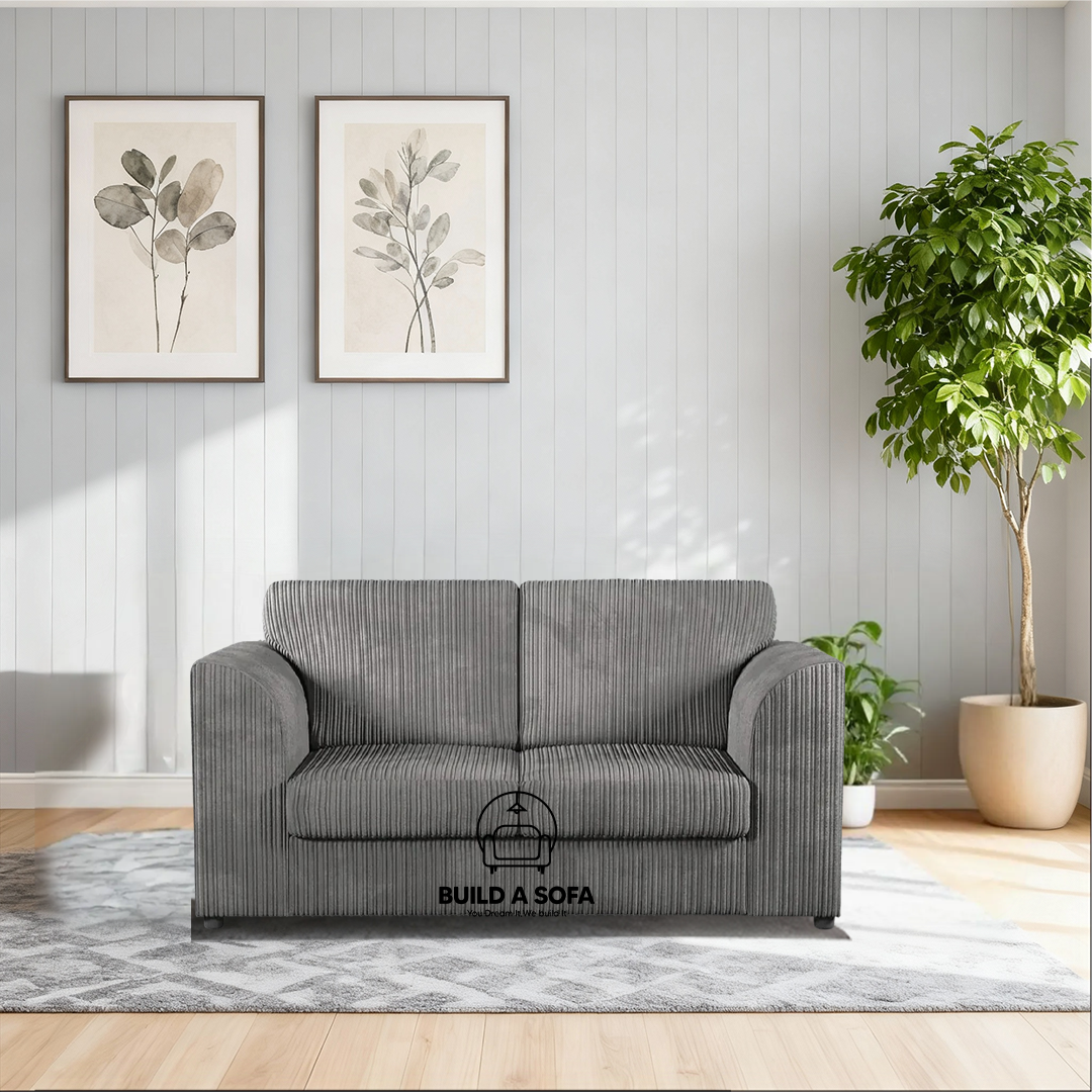 Jumbo Cord Full Back Sofa Set