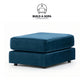 Plush Fabric Footstool