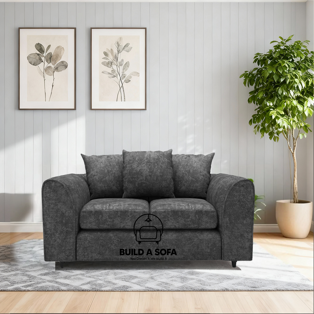 Alaska Fabric Scatter Back Sofa Set