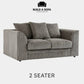 Luxury Jumbo Cord Fabric Scatter Back Sofa Set