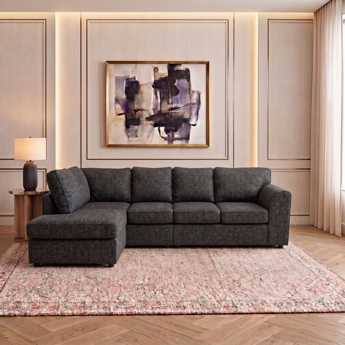 Lisbon Full Back XL L Shape Sofa