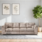 Crushed Velvet 4 Seater Full Back Sofa