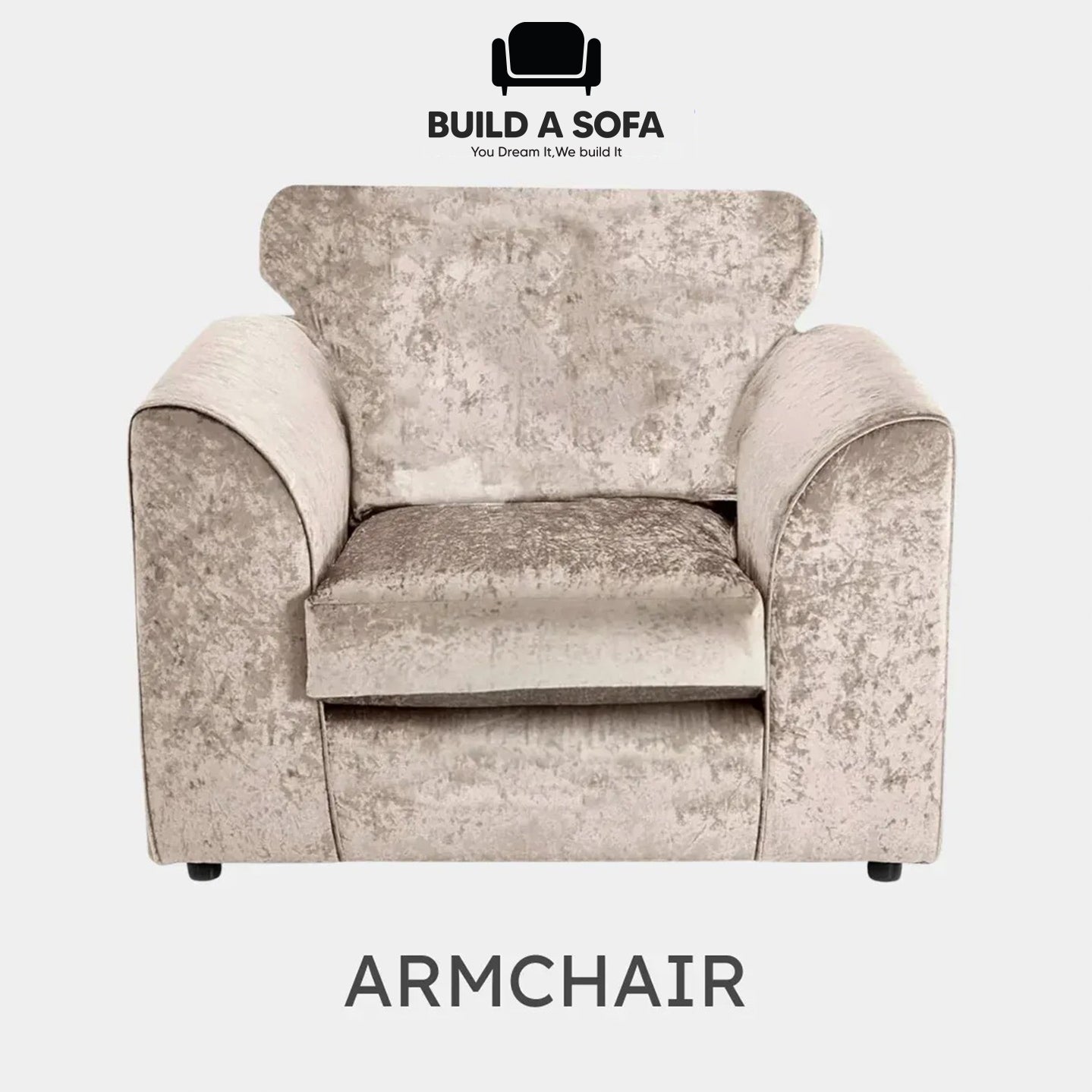 Crushed Velvet Scatter Back Sofa Set