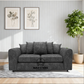 Alaska Fabric Scatter Back Sofa Set