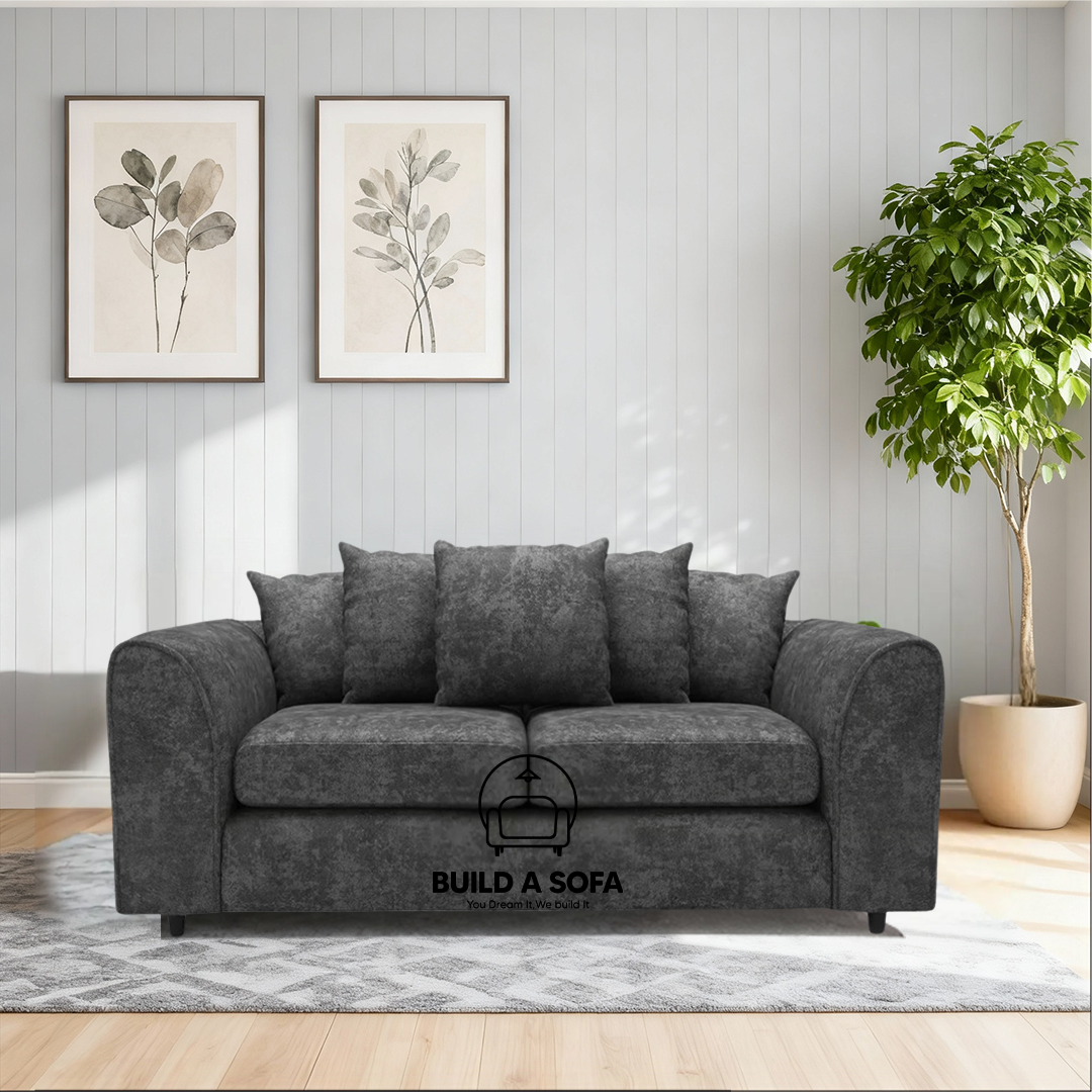 Alaska Fabric Scatter Back Sofa Set