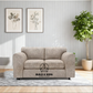 Alaska Fabric Full Back Sofa Set