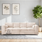 Plush Velvet 4 Seater Full Back Sofa