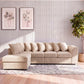 Plush Velvet Scatter Back XL L Shape Sofa