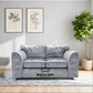 Crushed Velvet Full Back Sofa Set