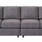 Lisbon Fabric 4 Seater Full Back Sofa