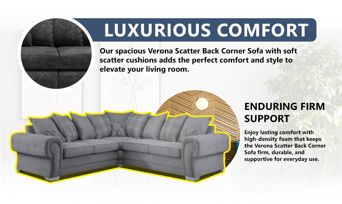 Verona Scatter Back Corner Sofa extra image 2