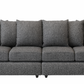 Lisbon Fabric 4 Seater Scatter Back Sofa