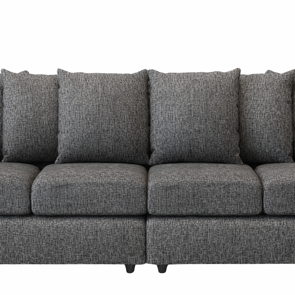 Lisbon Fabric 4 Seater Scatter Back Sofa