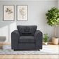 Alaska Fabric Scatter Back Sofa Set