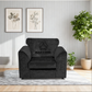 Crushed Velvet Full Back Sofa Set