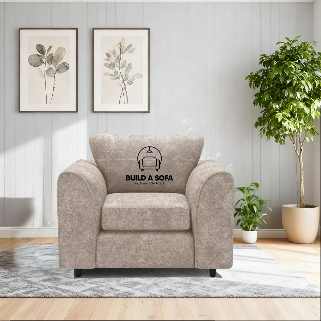 Alaska Fabric Full Back Sofa Set