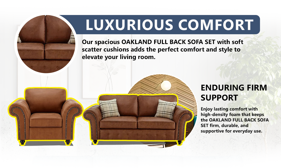 Oakland Full Back Sofa Set extra image 2