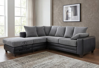 Dino Jumbo Cord L Shape Sofa