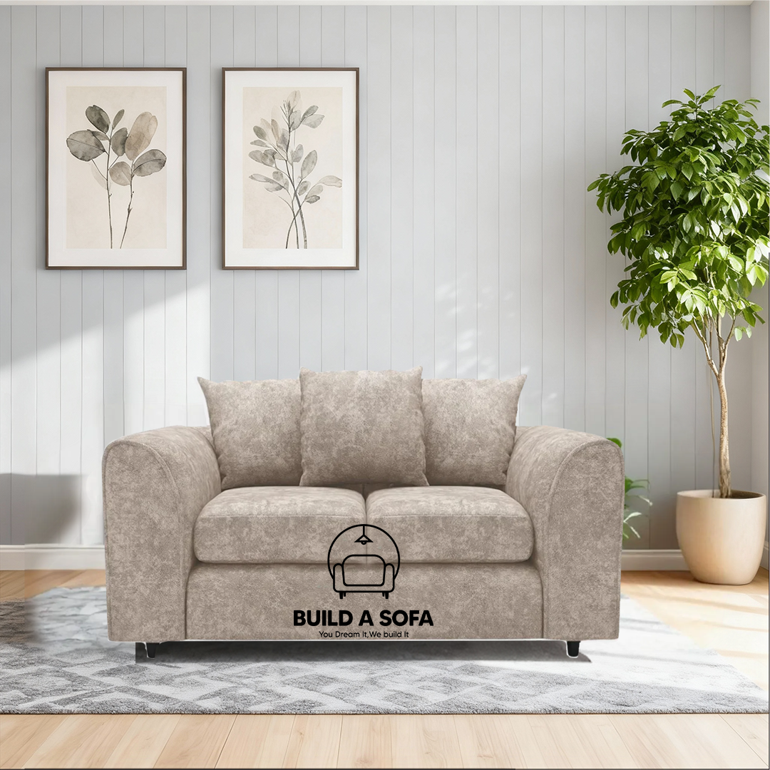 Alaska Fabric Scatter Back Sofa Set