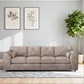 Alaska Fabric 4 Seater Full Back Sofa