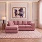 Jumbo Cord Fabric L Shape Scatter Back Sofa