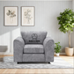Alaska Fabric Full Back Sofa Set