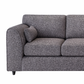 Lisbon Fabric 4 Seater Full Back Sofa