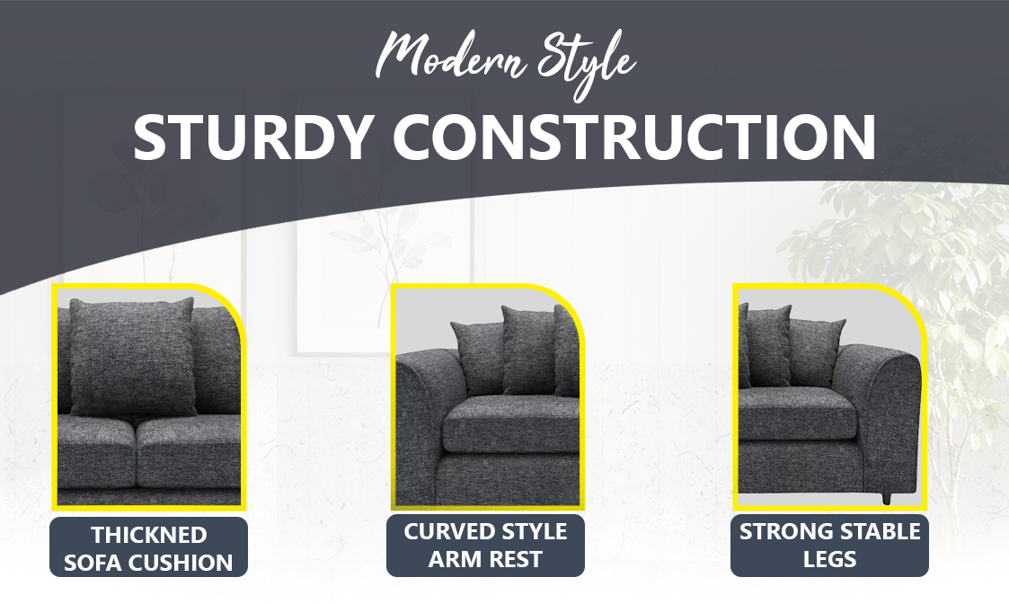 Lisbon Fabric Scatter Back Sofa Set extra image 3