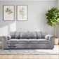 Plush Fabric 4 Seater Scatter Back Sofa