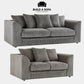 Luxury Jumbo Cord Fabric Scatter Back Sofa Set