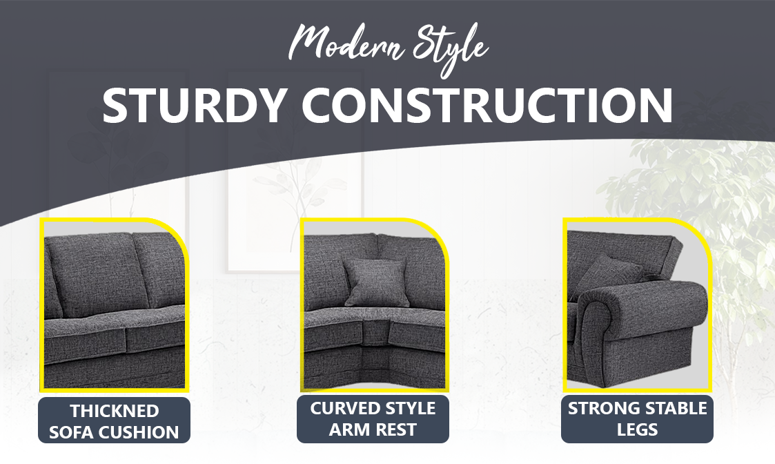 Wilcot Fabric Corner Sofa extra image 3