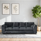 Crushed Velvet 4 Seater Full Back Sofa