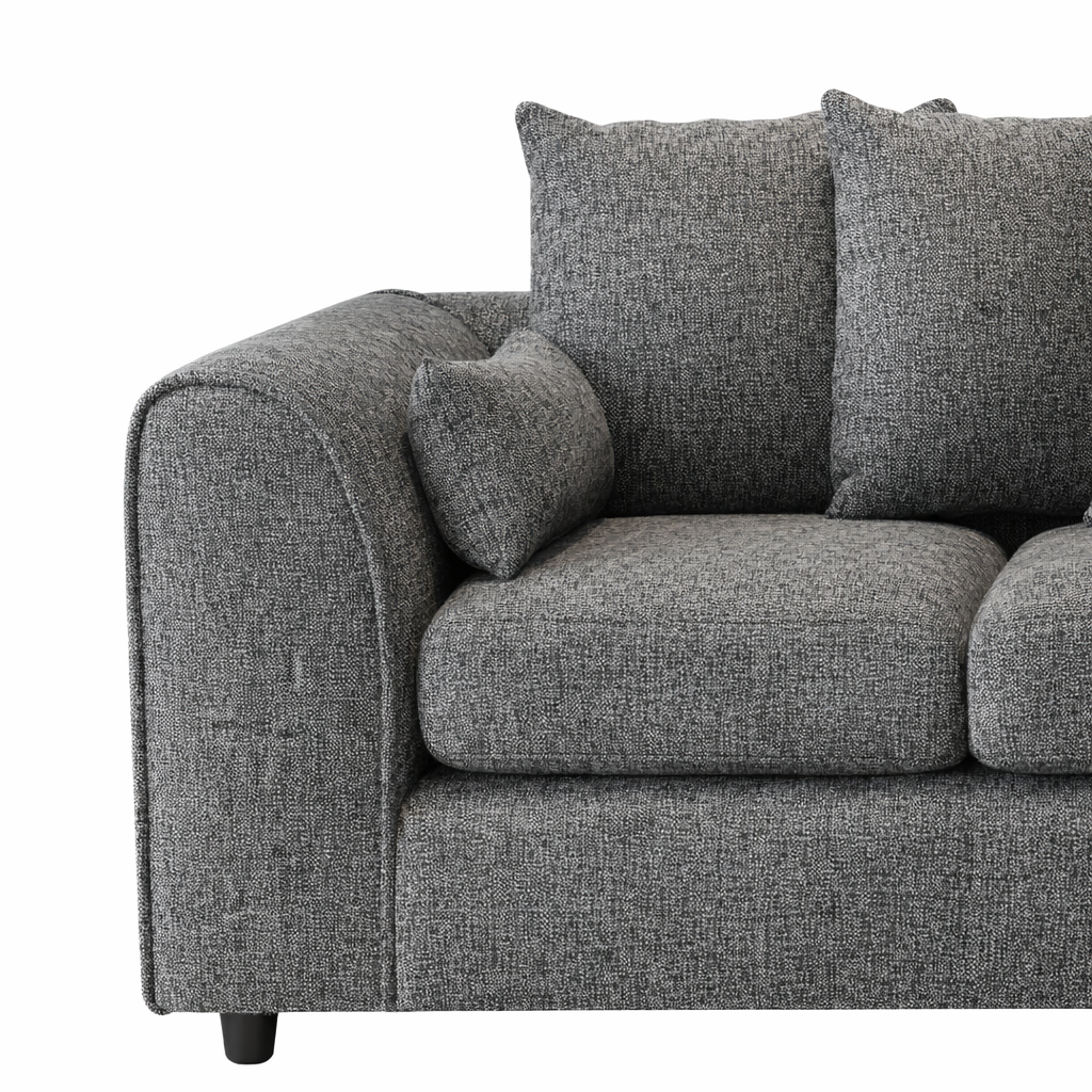 Lisbon Fabric 4 Seater Scatter Back Sofa