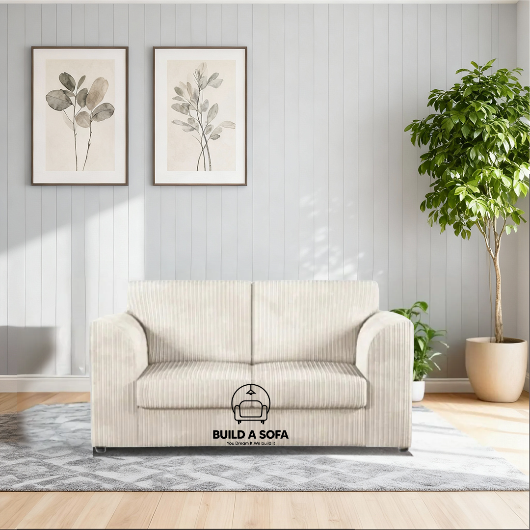 Jumbo Cord Full Back Sofa Set