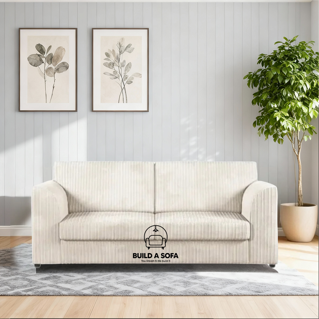 Jumbo Cord Full Back Sofa Set