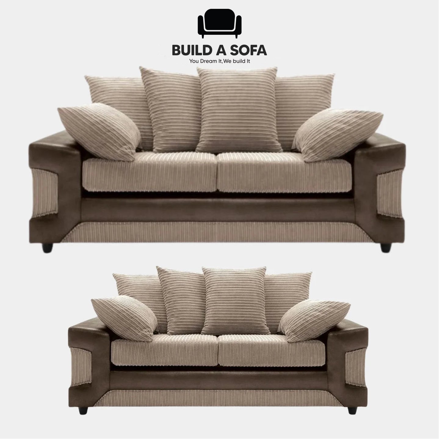 Dino Scatter Back Sofa Set