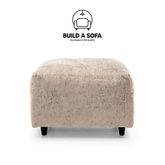 Alaska Fabric Footstool