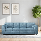 Alaska Fabric 4 Seater Full Back Sofa